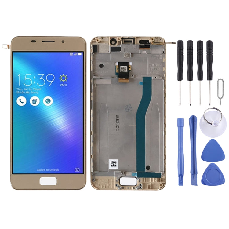 OEM LCD Screen for ASUS Zenfone 3S Max ZC521TL X00GD Digitizer Full Assembly with Frame���Gold)