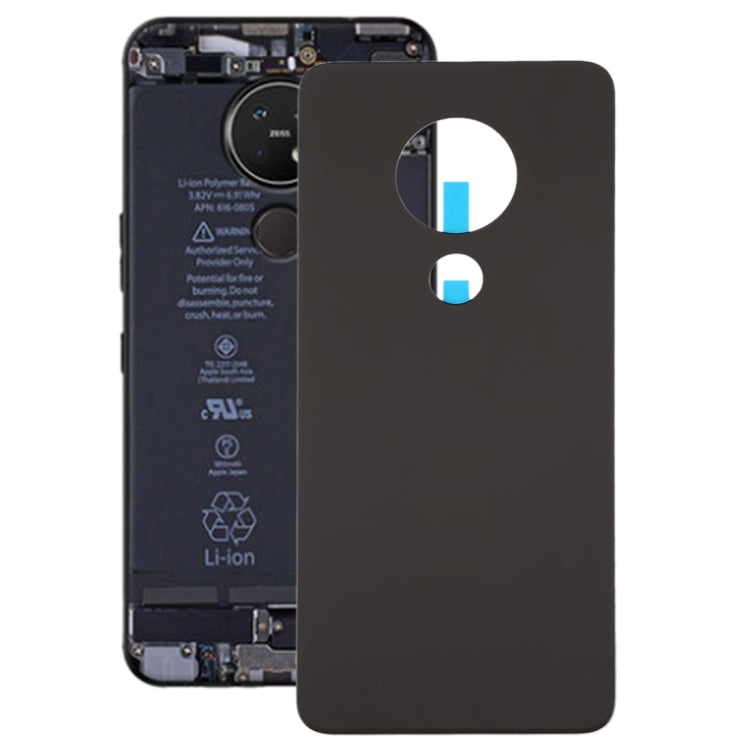 Battery Back Cover for Nokia 7.2 / 6.2 TA-1196 / TA-1198 / TA-1200 / TA-1187 / TA-1201 (Frosted Black) - Back Cover by PMC TechLife | Online Shopping South Africa | PMC TechLife