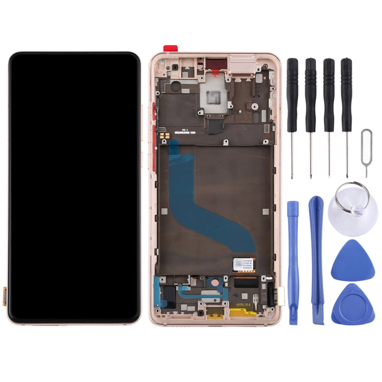OLED LCD Screen for Xiaomi Redmi K20 / Redmi K20 Pro / 9T Pro Digitizer Full Assembly with Frame(Gold) - free shipping - PMC TechLife - Order now!