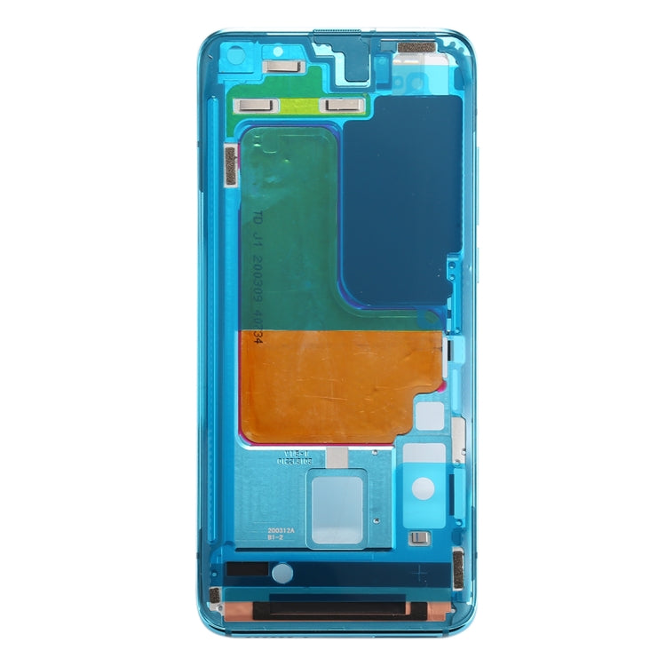 Front Housing LCD Frame Bezel Plate for Xiaomi Mi 10 5G / Mi 10 Pro 5G(Blue) - Frame Bezel Plate by PMC TechLife | Online Shopping South Africa | PMC TechLife