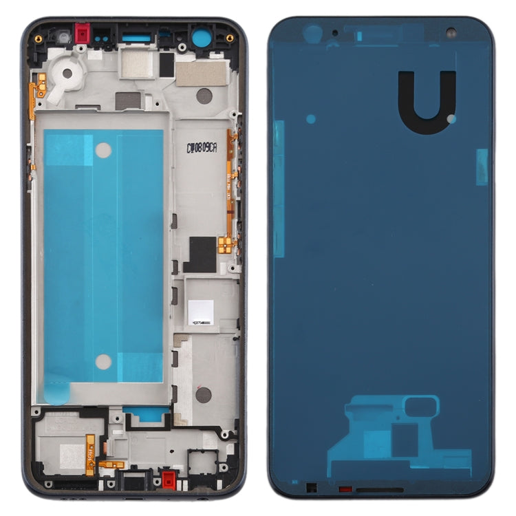 Front Housing LCD Frame Bezel Plate for LG K40 / K12+ K12 Plus / X4 2019 X420EM X420BMW X420EMW X420HM X420 X420N (Double SIM Version) (Black) - For LG by PMC TechLife | Online Shopping South Africa | PMC TechLife