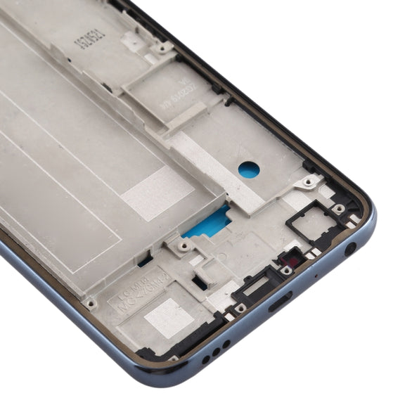 Front Housing LCD Frame Bezel Plate for LG K40 / K12+ K12 Plus / X4 2019 X420EM X420BMW X420EMW X420HM X420 X420N (Double SIM Version) (Blue)