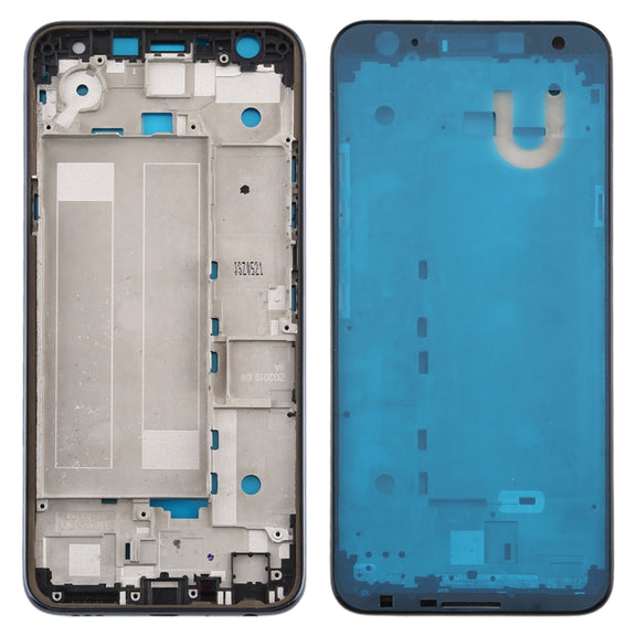 Front Housing LCD Frame Bezel Plate for LG K40 / K12+ K12 Plus / X4 2019 X420EM X420BMW X420EMW X420HM X420 X420N (Double SIM Version) (Blue)