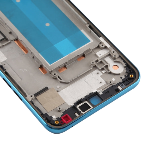 Front Housing LCD Frame Bezel Plate for LG K50 / K12 MAX / LMX520BMW / LMX520EMW(Double SIM Version) (Blue)