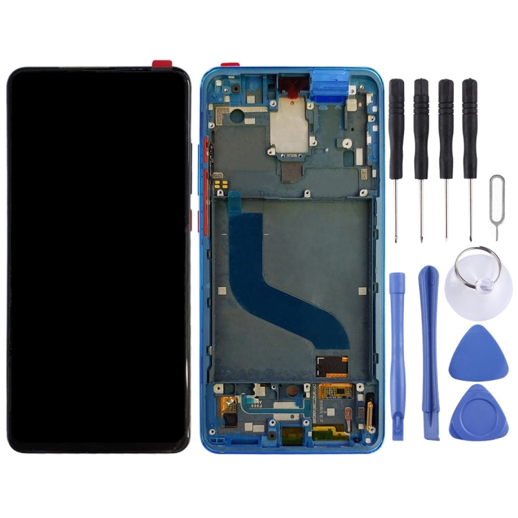 Original AMOLED LCD Screen for Xiaomi 9T Pro / Redmi K20 Pro / Redmi K20 Digitizer Full Assembly with Frame(Blue) - free shipping - PMC TechLife - Order now!