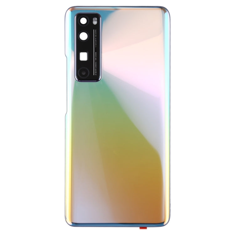 Original Battery Back Cover with Camera Lens Cover for Huawei Nova 7 Pro 5G(Silver) - Back Cover by PMC TechLife | Online Shopping South Africa | PMC TechLife