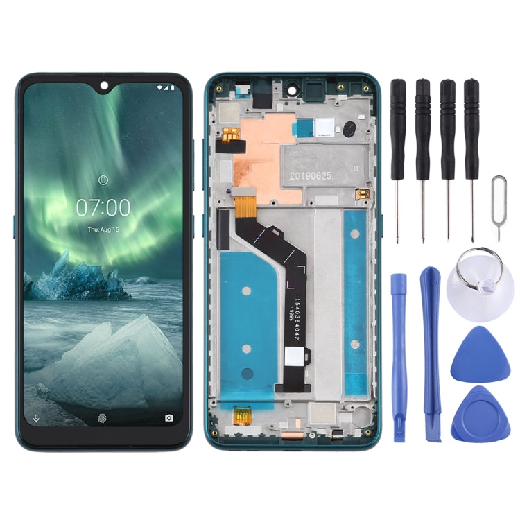 TFT LCD Screen for Nokia 6.2 TA-1198 TA-1200 TA-1187 TA-1201 Digitizer Full Assembly with Frame (Green) - free shipping - PMC TechLife - Order now!