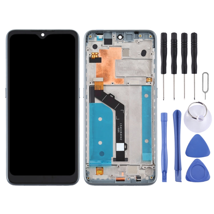 TFT LCD Screen for Nokia 6.2 TA-1198 TA-1200 TA-1187 TA-1201 Digitizer Full Assembly with Frame (Silver)