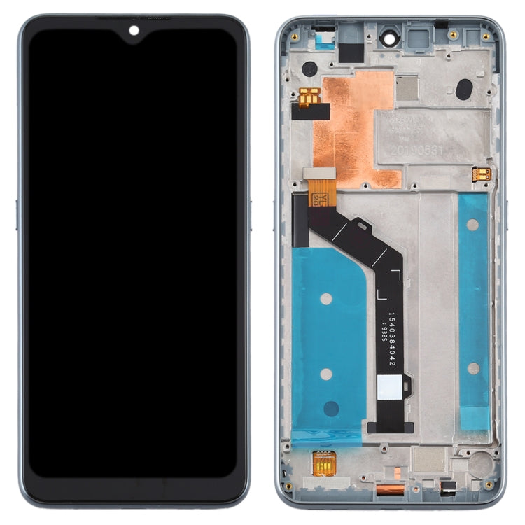 TFT LCD Screen for Nokia 6.2 TA-1198 TA-1200 TA-1187 TA-1201 Digitizer Full Assembly with Frame (Silver)