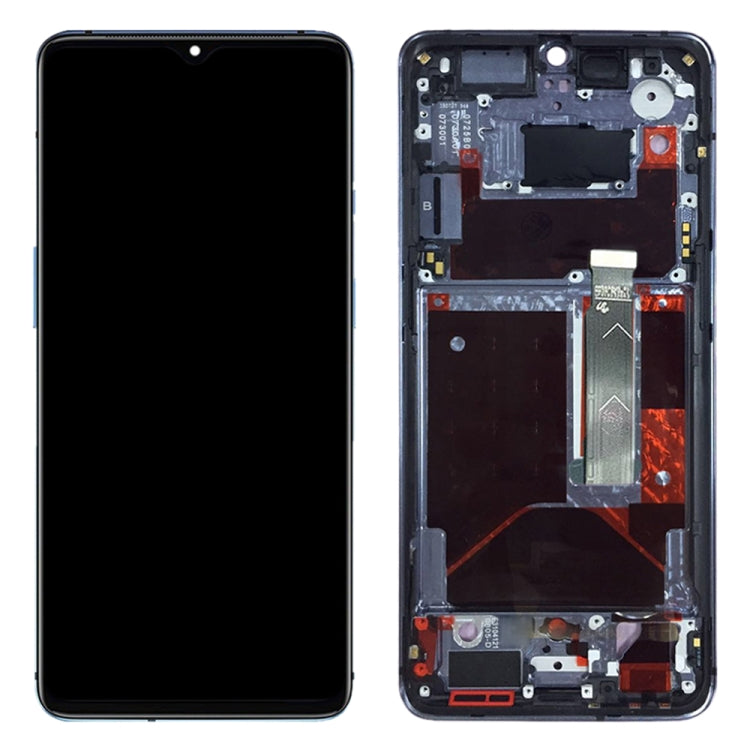 For OnePlus 7T HD1901 HD1903 HD1900 HD1905 Digitizer Full Assembly with Frame OEM LCD Screen (Baby Blue) - free shipping - PMC TechLife - Order now!