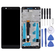 TFT LCD Screen for Nokia 5.1 TA-1061 TA-1075 TA-1076 TA-1088 TA-1081 Digitizer Full Assembly with Frame (Black)