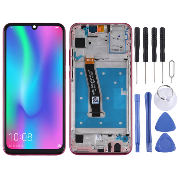 OEM LCD Screen for Huawei Honor 10 Lite Digitizer Full Assembly with Frame(Red)