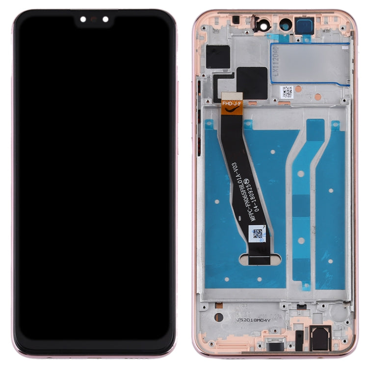 OEM LCD Screen for Huawei Y9 (2019) Digitizer Full Assembly with Frame(Gold)