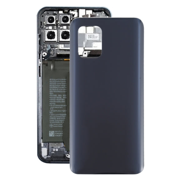 Glass Material Battery Back Cover for Xiaomi Mi 10 Lite 5G/Mi 10 Youth 5G(Black)