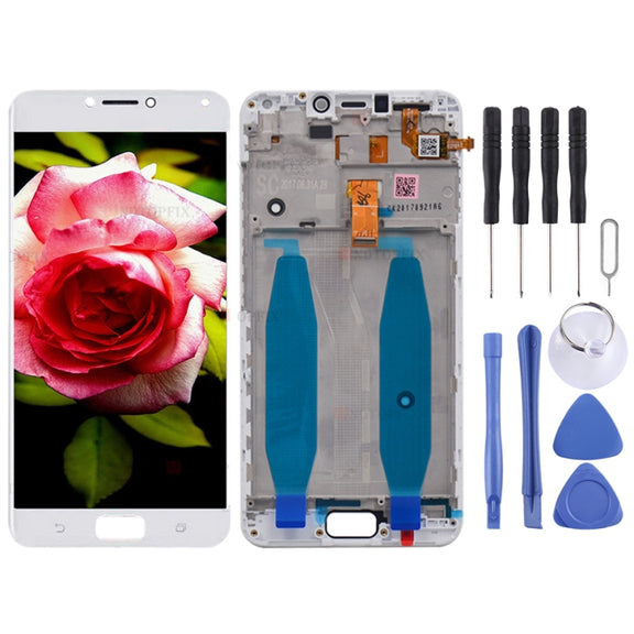 OEM LCD Screen for Asus Zenfone 4 Max ZC554KL X00ID  Digitizer Full Assembly with Frame���White)