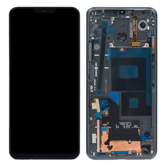 Original LCD Screen for LG G7 ThinQ / G710 G710EM G710PM G710VMP Digitizer Full Assembly with Frame(Black)