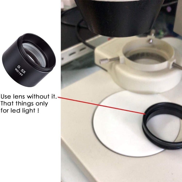 Stereo Microscopes Auxiliary Objective Lens Barlow Lens Magnifier 0.5X WD165 - free shipping - PMC Jewellery - Order now!