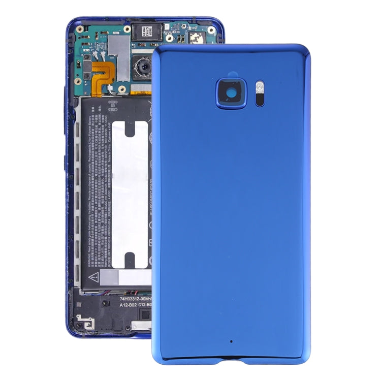Battery Back Cover With Camera Lens Cover for HTC U Ultra(Blue) - Back Cover by PMC TechLife | Online Shopping South Africa | PMC TechLife