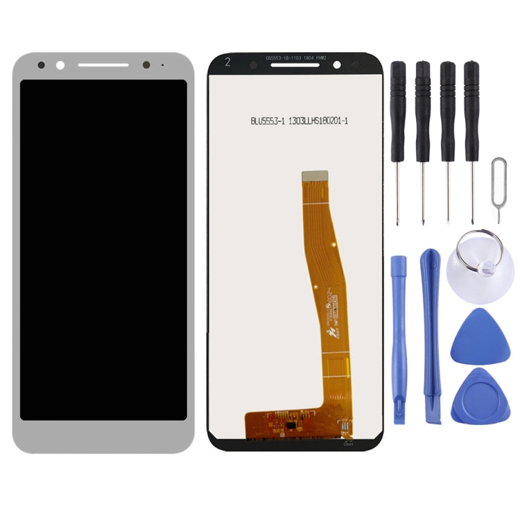 OEM LCD Screen for Alcatel 3 / 5052 / 5052D / 5052Y with Digitizer Full Assembly (White) - free shipping - PMC TechLife - Order now!