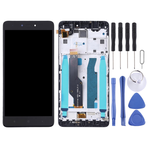 TFT LCD Screen for Xiaomi Redmi Note 4X Digitizer Full Assembly with Frame(Black)