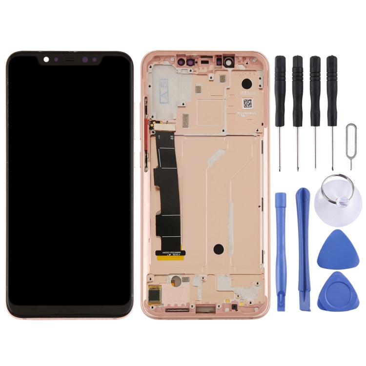 LCD Screen and Digitizer Full Assembly with Frame & Side Keys for Xiaomi Mi 8(Rose Gold) - free shipping - PMC TechLife - Order now!