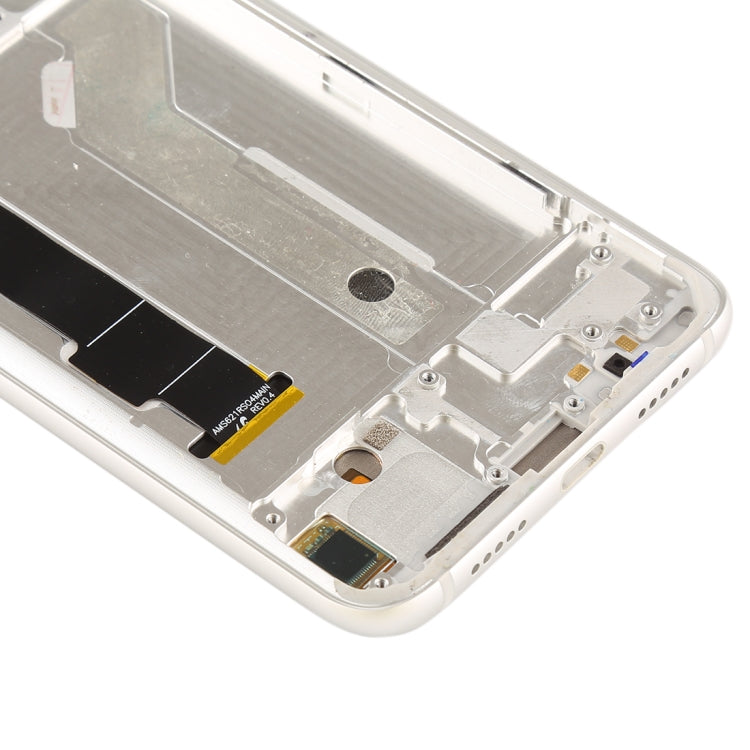 LCD Screen and Digitizer Full Assembly with Frame & Side Keys for Xiaomi Mi 8(Silver)