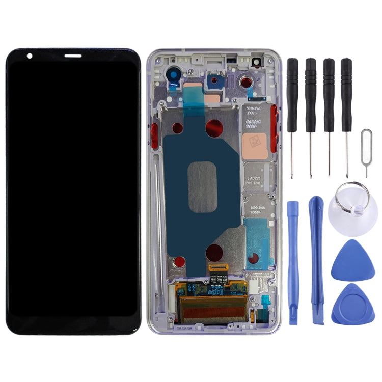 TFT LCD Screen for LG Stylo 4 / Q Stylo 4 / Q710 / Q710MS / Q710CS Digitizer Full Assembly with Frame(Pink)