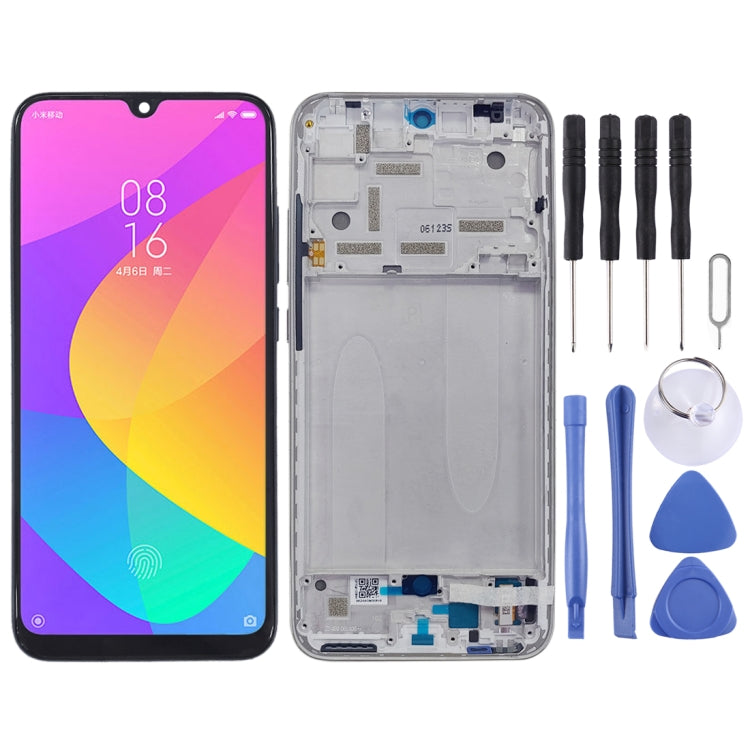 TFT LCD Screen for Xiaomi Mi CC9e / Mi A3 Digitizer Full Assembly with Frame(Silver) - free shipping - PMC TechLife - Order now!