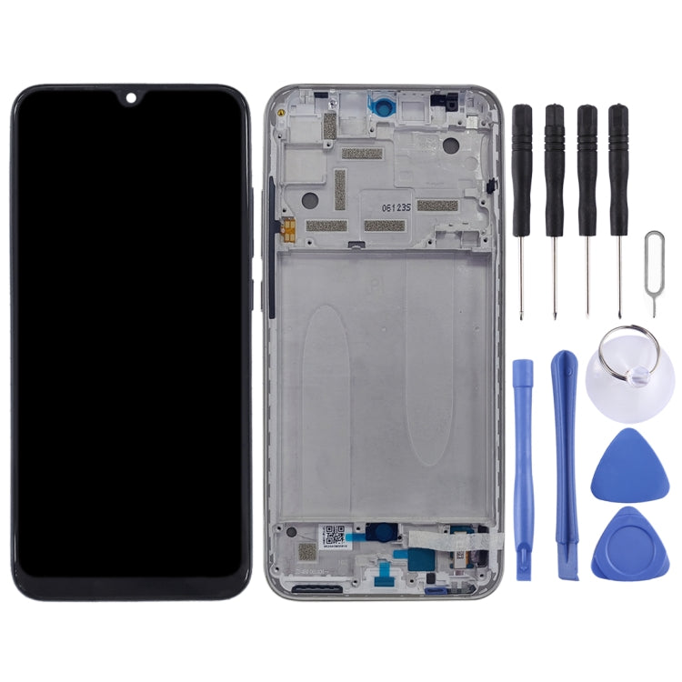 TFT LCD Screen for Xiaomi Mi CC9e / Mi A3 Digitizer Full Assembly with Frame(Silver) - free shipping - PMC TechLife - Order now!