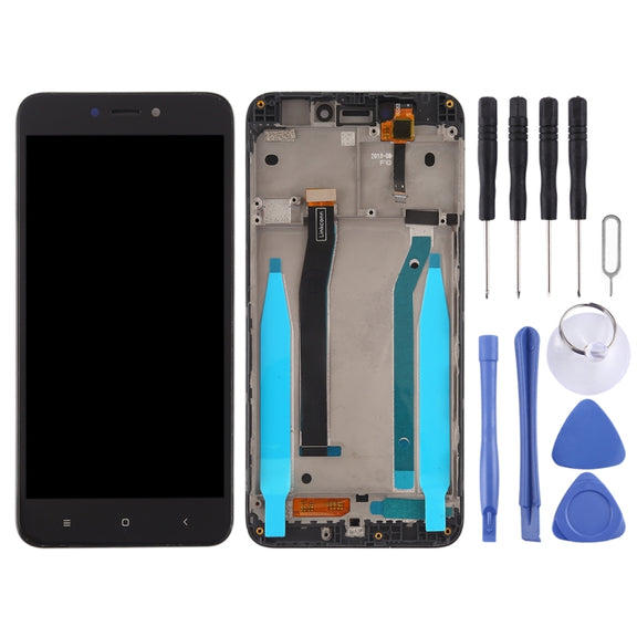 TFT LCD Screen for Xiaomi Redmi 4X Digitizer Full Assembly with Frame(Black)