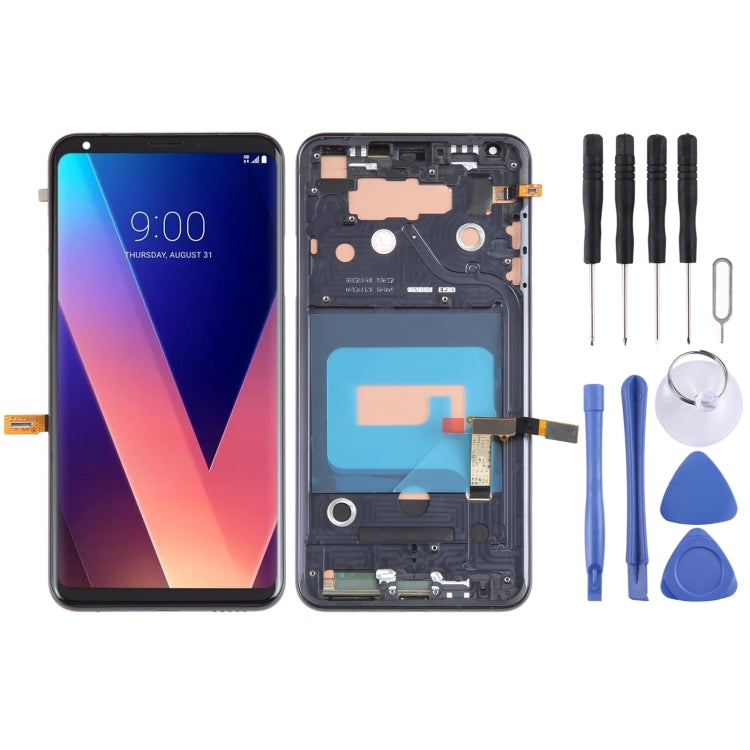 Original LCD Screen for LG V30 Digitizer Full Assembly with Frame (Black) - For LG by PMC TechLife | Online Shopping South Africa | PMC TechLife