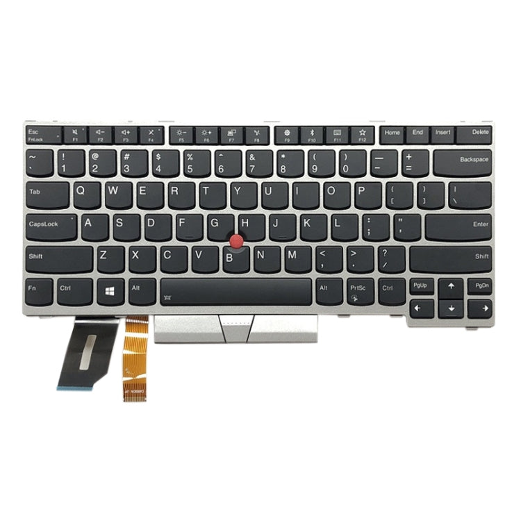 US Backlight keyboard for Lenovo ThinkPad E480 L480 L380 Yoga T480s(Silver) - Replacement Keyboards by PMC TechLife | Online Shopping South Africa | PMC TechLife