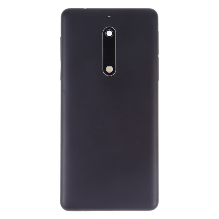 Battery Back Cover with Camera Lens & Side Keys for Nokia 5(Black)