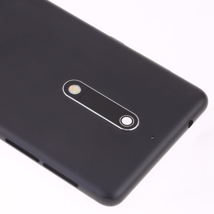 Battery Back Cover with Camera Lens & Side Keys for Nokia 5(Black)