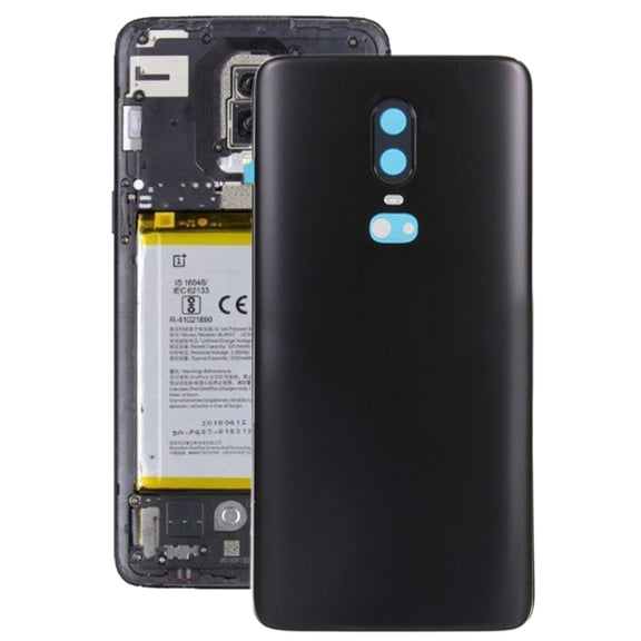 For OnePlus 6 Back Cover (Midnight Black)