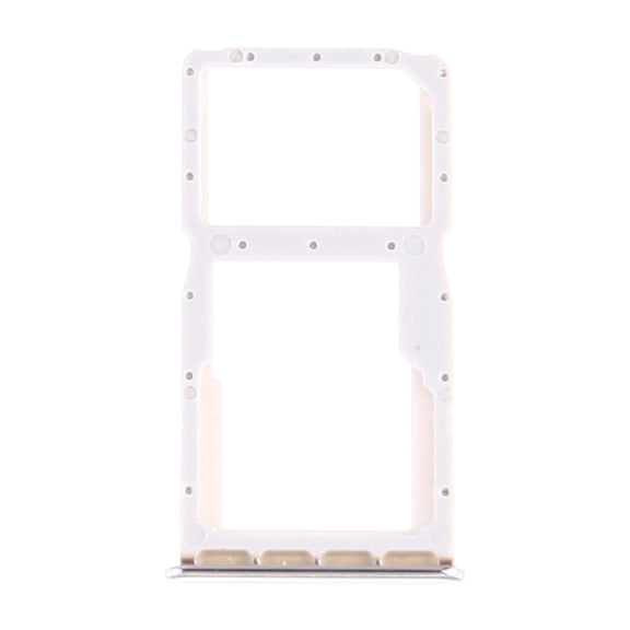 SIM Card Tray + SIM Card Tray / Micro SD Card Tray for Huawei P30 Lite (White)