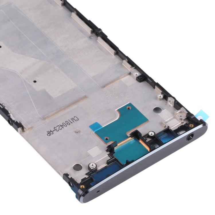 Front Housing LCD Frame Bezel for Sony Xperia XA2 Plus(Black)