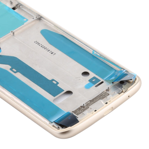 Front Housing LCD Frame Bezel for Motorola Moto E5(Gold)