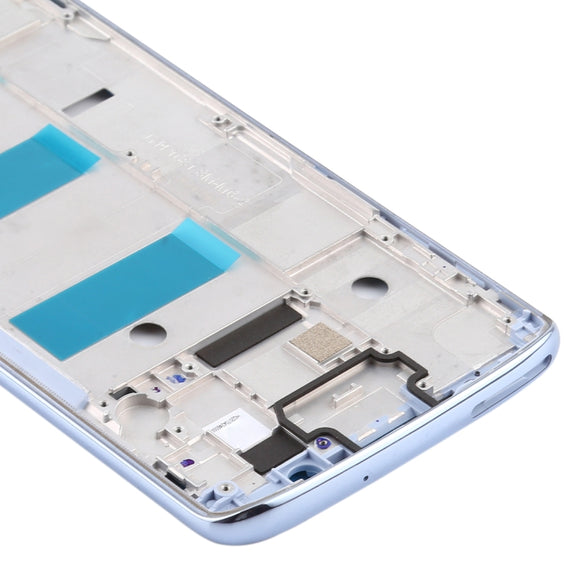 Front Housing LCD Frame Bezel for Motorola Moto G6 Plus(Blue)