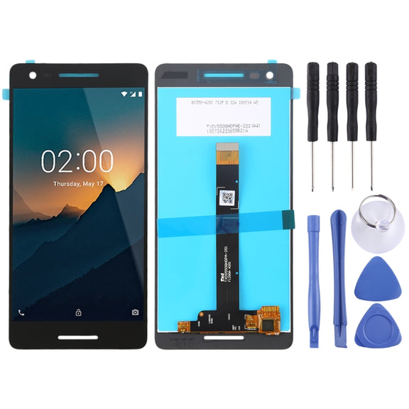 TFT LCD Screen for Nokia 2.1 TA-1080 TA-1084 A-1086 TA-1092 TA-1093 with Digitizer Full Assembly (Black)