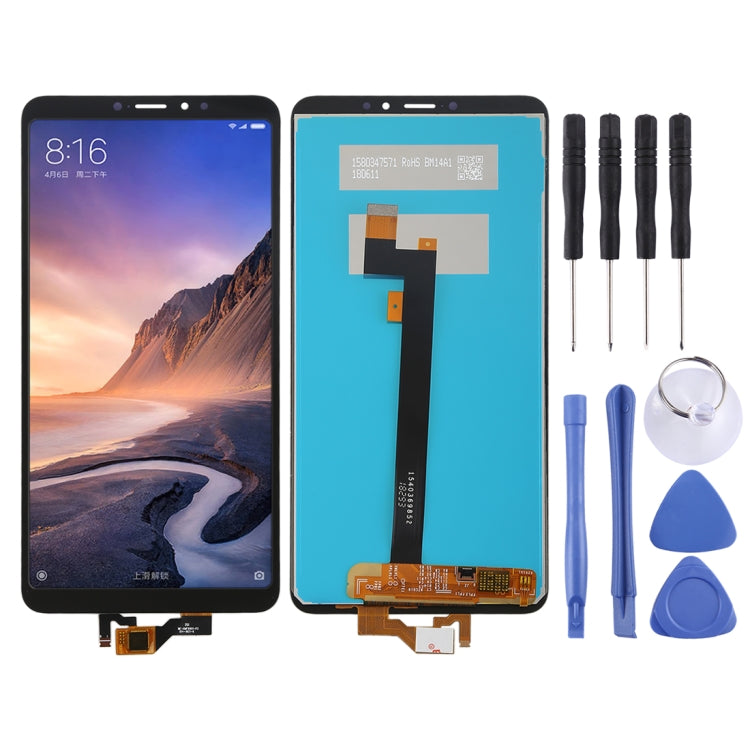 LCD Screen and Digitizer Full Assembly for Xiaomi Mi Max 3(Black) - free shipping - PMC TechLife - Order now!