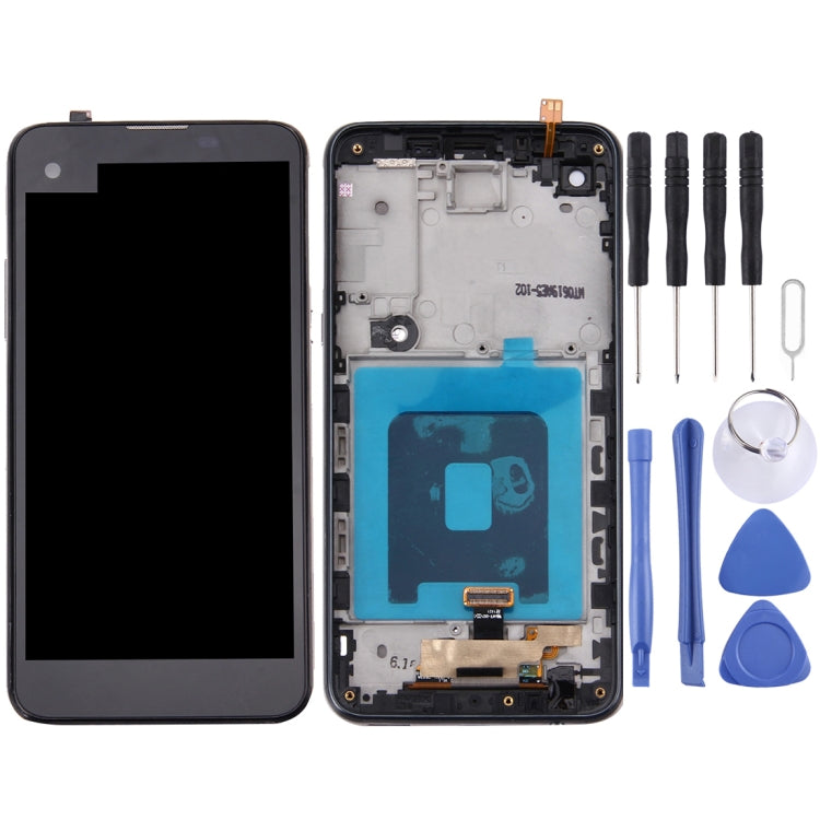 TFT LCD Screen for LG X Screen / K500 with Digitizer Full Assembly with Frame(Black) - free shipping - PMC TechLife - Order now!