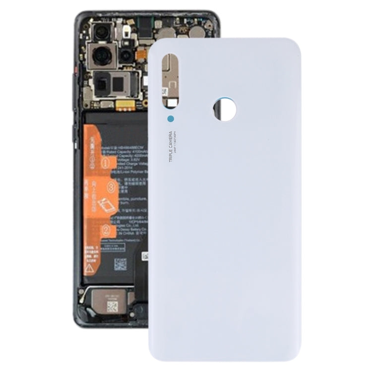 Battery Back Cover for Huawei P30 Lite (24MP)(White) - free shipping - PMC TechLife - Order now!
