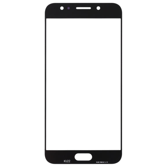 For Samsung Galaxy C8 / C7100, C7(2017) / J7+, C710F/DS 10pcs Front Screen Outer Glass Lens (Black)