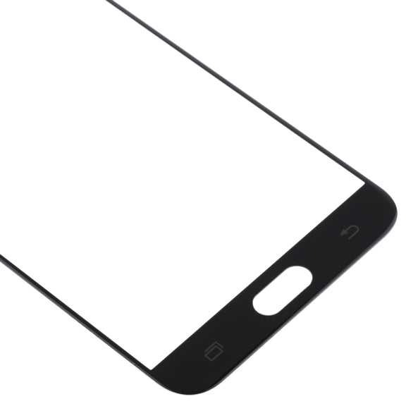 For Samsung Galaxy C8 / C7100, C7(2017) / J7+, C710F/DS 10pcs Front Screen Outer Glass Lens (Black)