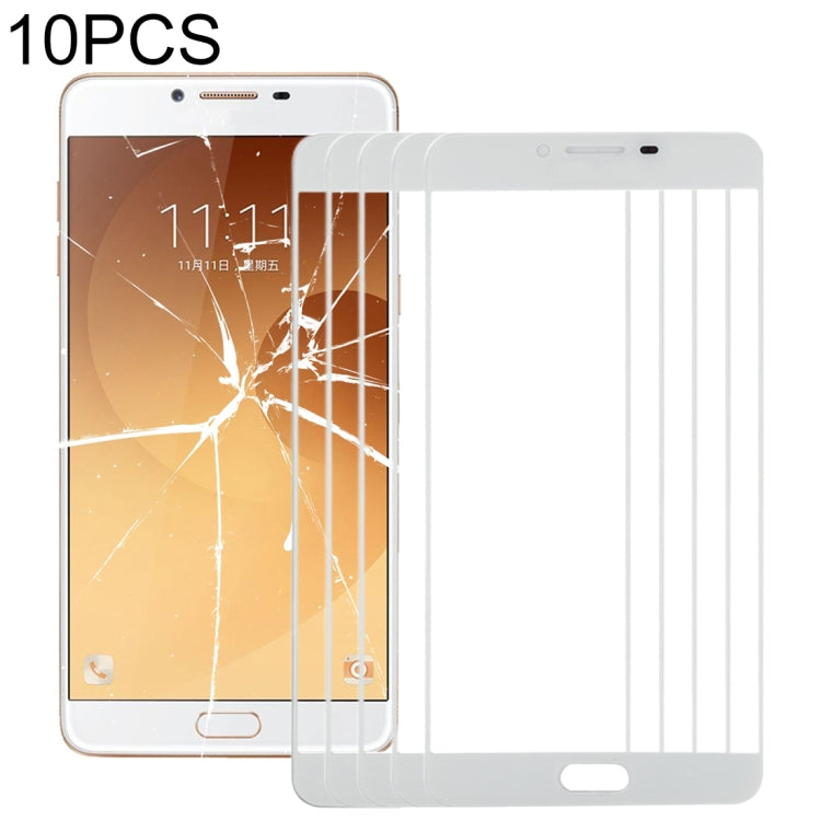 For Samsung Galaxy C9 Pro / C900 10pcs Front Screen Outer Glass Lens (White) - free shipping - PMC TechLife - Order now!