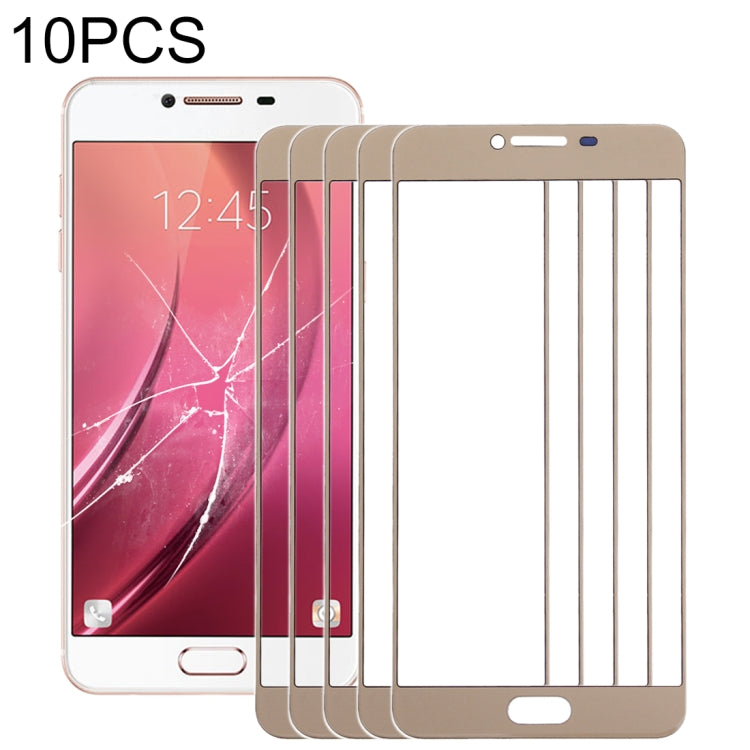 For Samsung Galaxy C7 10pcs Front Screen Outer Glass Lens (Gold) - free shipping - PMC TechLife - Order now!