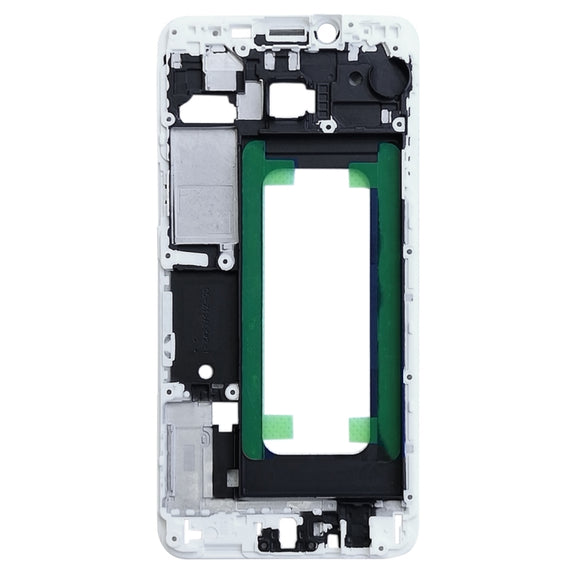 For Galaxy C5 Front Housing LCD Frame Bezel Plate (White)