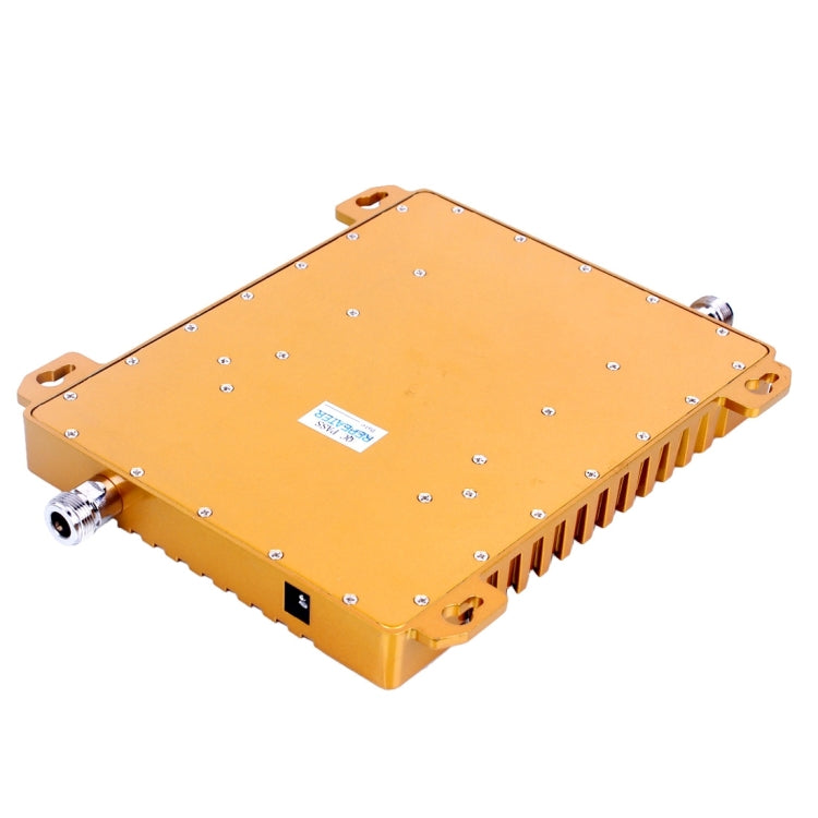 GSM900 / WCDMA2100 Mini Mobile Phone LCD Signal Repeater with Logarithm Periodic Antenna(Gold)