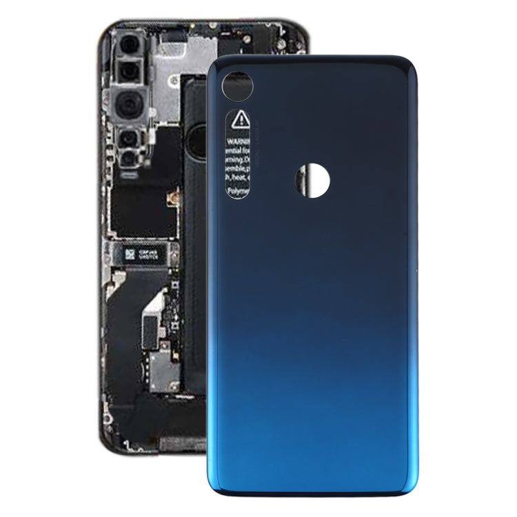 Battery Back Cover for Motorola Moto One Macro (Blue) - Back Cover by PMC TechLife | Online Shopping South Africa | PMC TechLife
